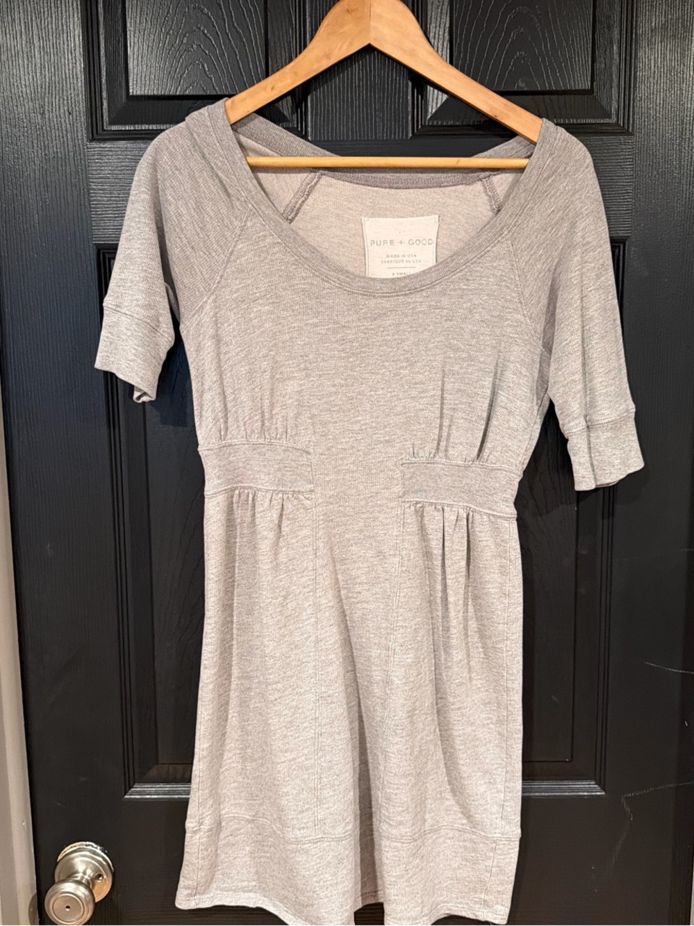 Women's Heather Gray Scoop Neck Dress